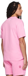 AAPE by A Bathing Ape Pink Moonface T-Shirt