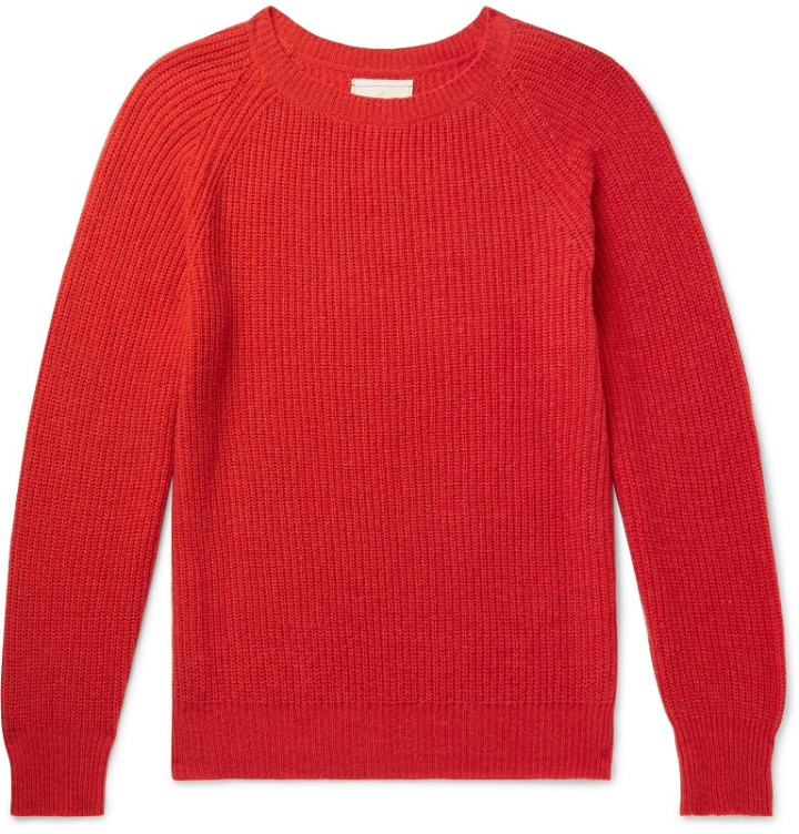 Photo: Tempus Now - Cashmere and Wool-Blend Sweater - Red