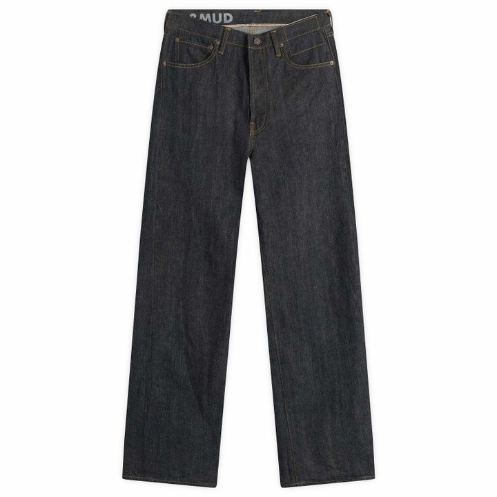 Photo: Visvim Men's Social Sculpture 01 Wide Mud Jeans in Indigo