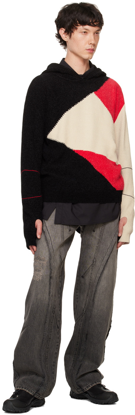 Andersson Bell Black & Red Fite Hoodie