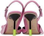 MSGM Pink Sling Back Heels