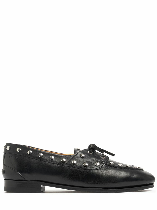 Photo: BALLY 10mm Pathy Studded Leather Loafers