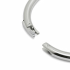 Missoma Women's Classic Round Hinged Bangle Bracelet in Silver