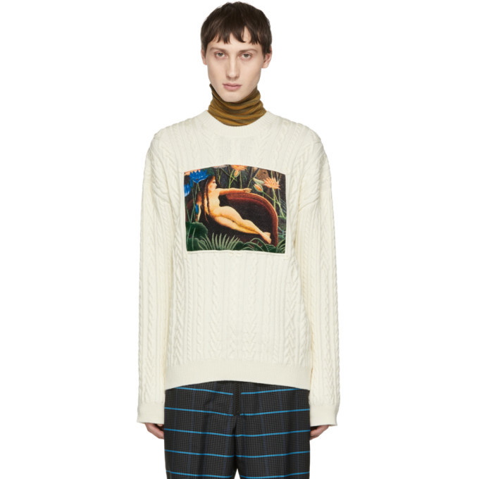 Photo: Kenzo White Printed Memento Sweater