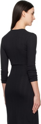 Cou Cou Black 'The Crop Cardi' Cardigan