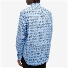 Comme des Garçons Homme Plus Men's Printed Shirt in Blue/Black