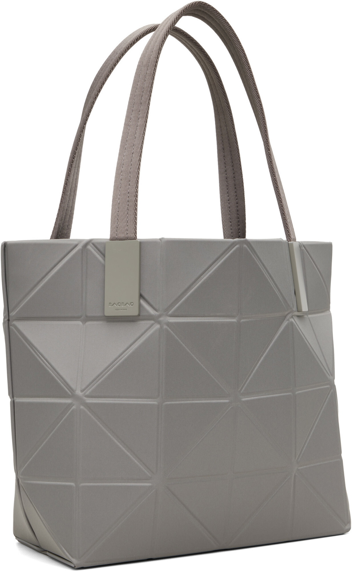 BAO BAO ISSEY MIYAKE Gray Track Bag