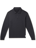 Visvim - Sport Weller Logo-Appliquéd Wool-Blend Jersey Polo Shirt - Blue