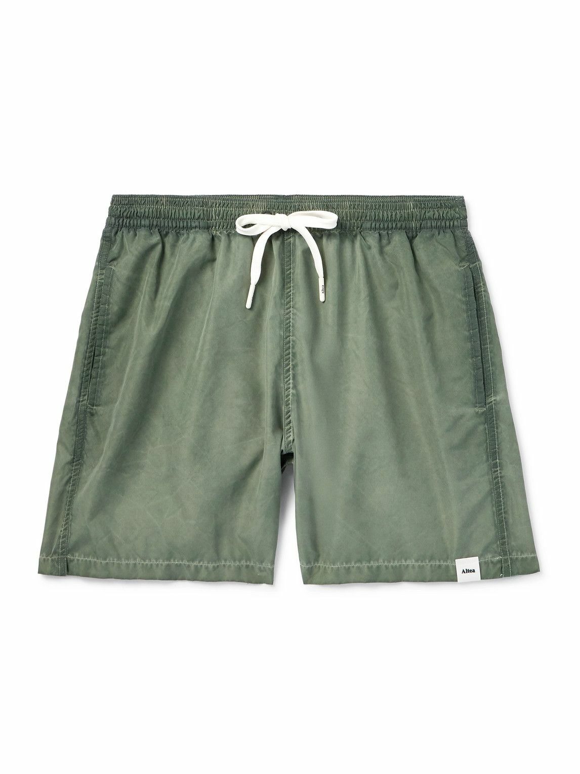 Altea - Straight-Leg Mid-Length Swim Shorts - Green