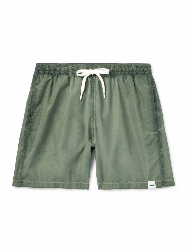 Photo: Altea - Straight-Leg Mid-Length Swim Shorts - Green