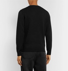 Fendi - Slim-Fit Appliquéd Wool Sweater - Black