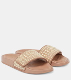 Jimmy Choo Fitz faux pearl-embellished slides