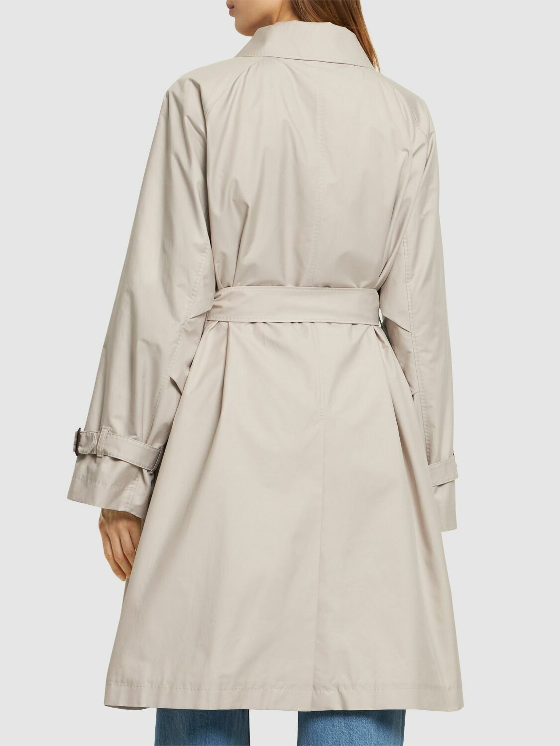 MAX MARA - Titrench Cotton Twill Midi Trench Coat Max Mara MAX MARA - Titrench Cotton Twill Midi Trench Coat Max Mara