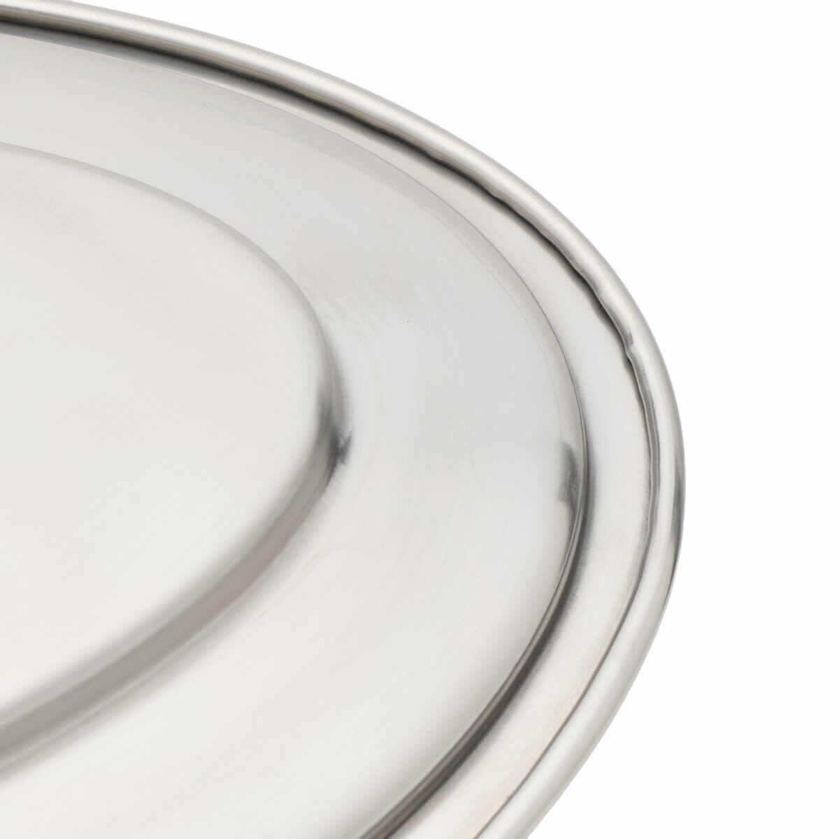 HAY Oval Dish - Medium in Stainless Steel 