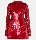 Sportmax Terfrite sequined jersey minidress