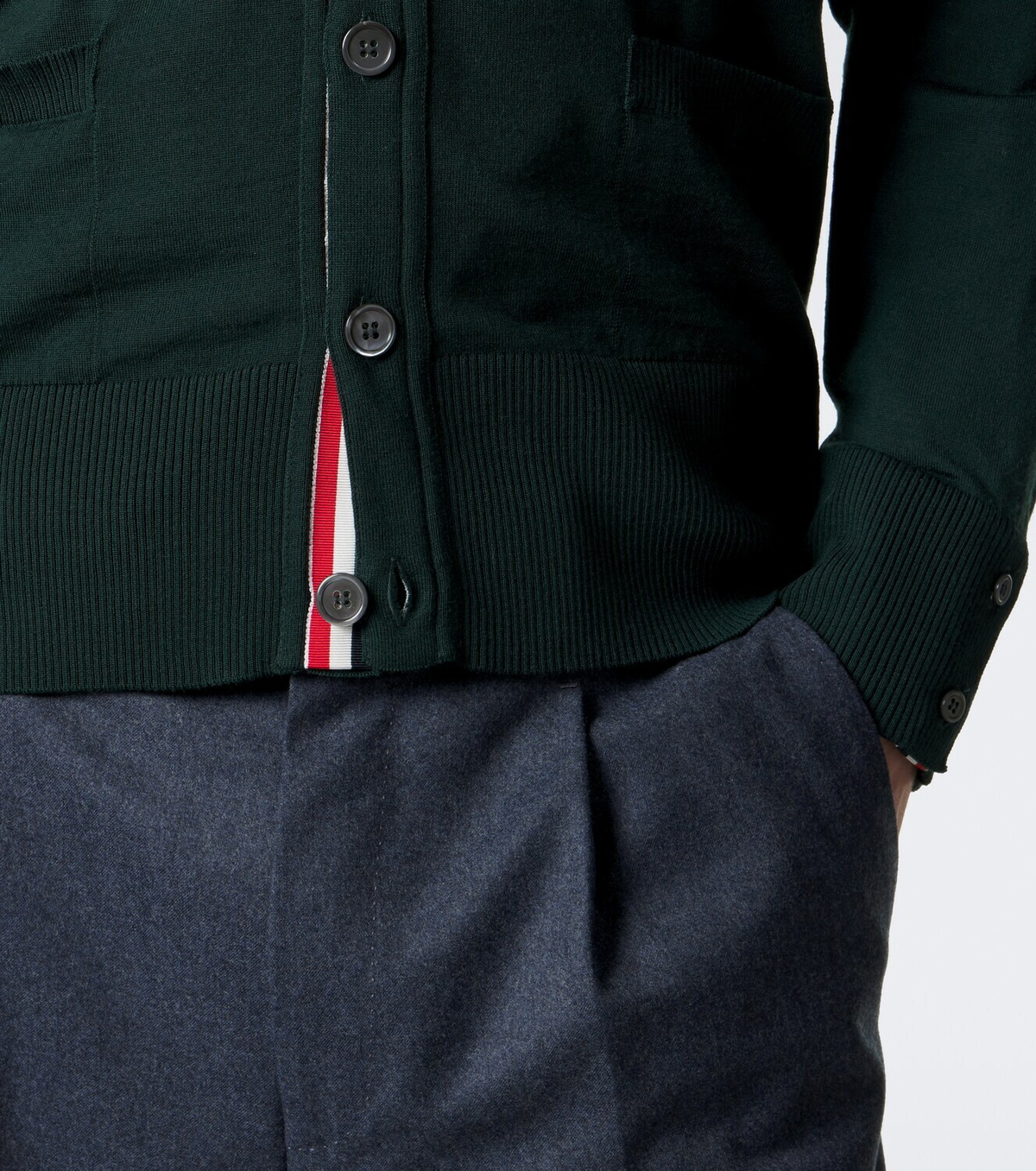Thom Browne 4-Bar virgin wool cardigan