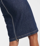 Alaïa Denim midi dress