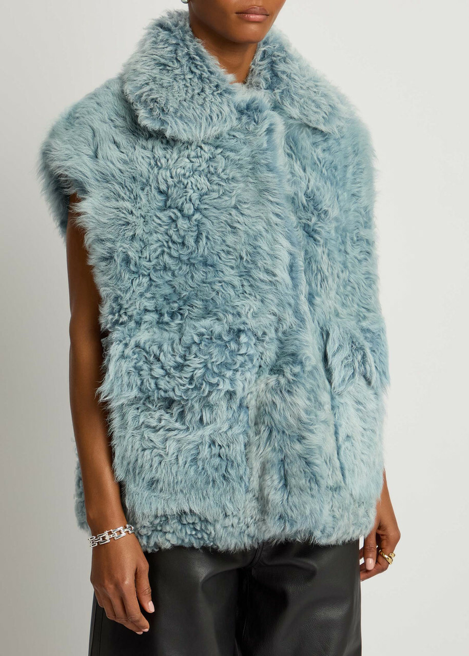 Arma Edha Reversible Wool Gilet Dark Blue