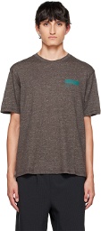 AFFXWRKS Brown Overlock Stitch T-Shirt