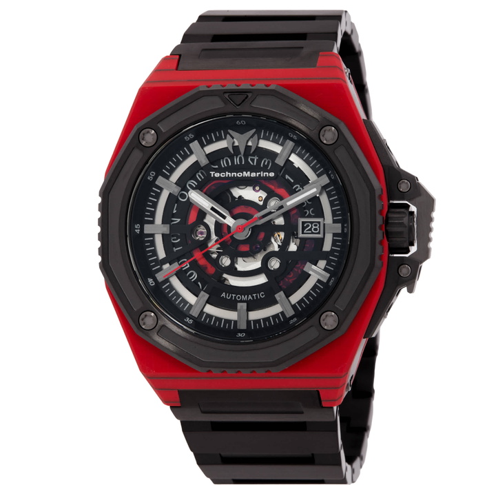 Photo: TechnoMarine Carbon Nautic Automatic Black Dial Mens Watch TM-525001