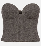 Magda Butrym Wool-blend corset