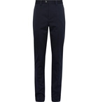 Brunello Cucinelli - Slim-Fit Cotton-Twill Trousers - Men - Midnight blue