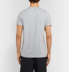 Under Armour - UA Rush Mesh-Panelled Cellient Stretch Tech-Jersey T-Shirt - Gray