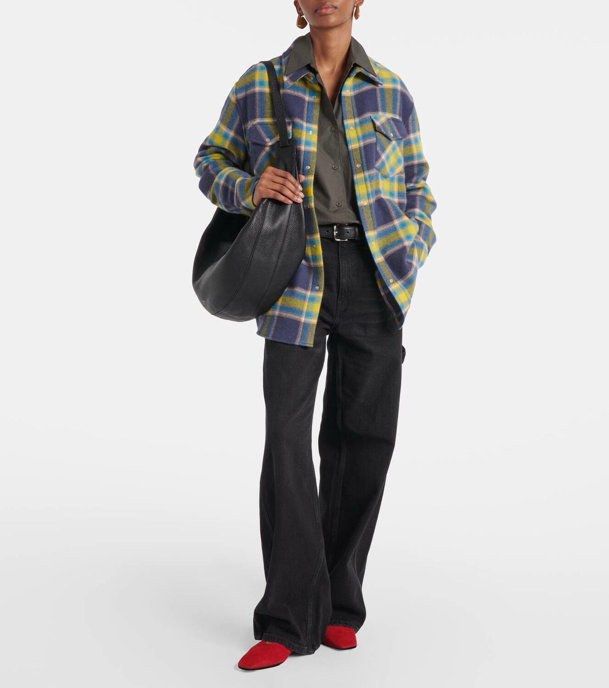 God's True Cashmere Explorer tartan cashmere shirt