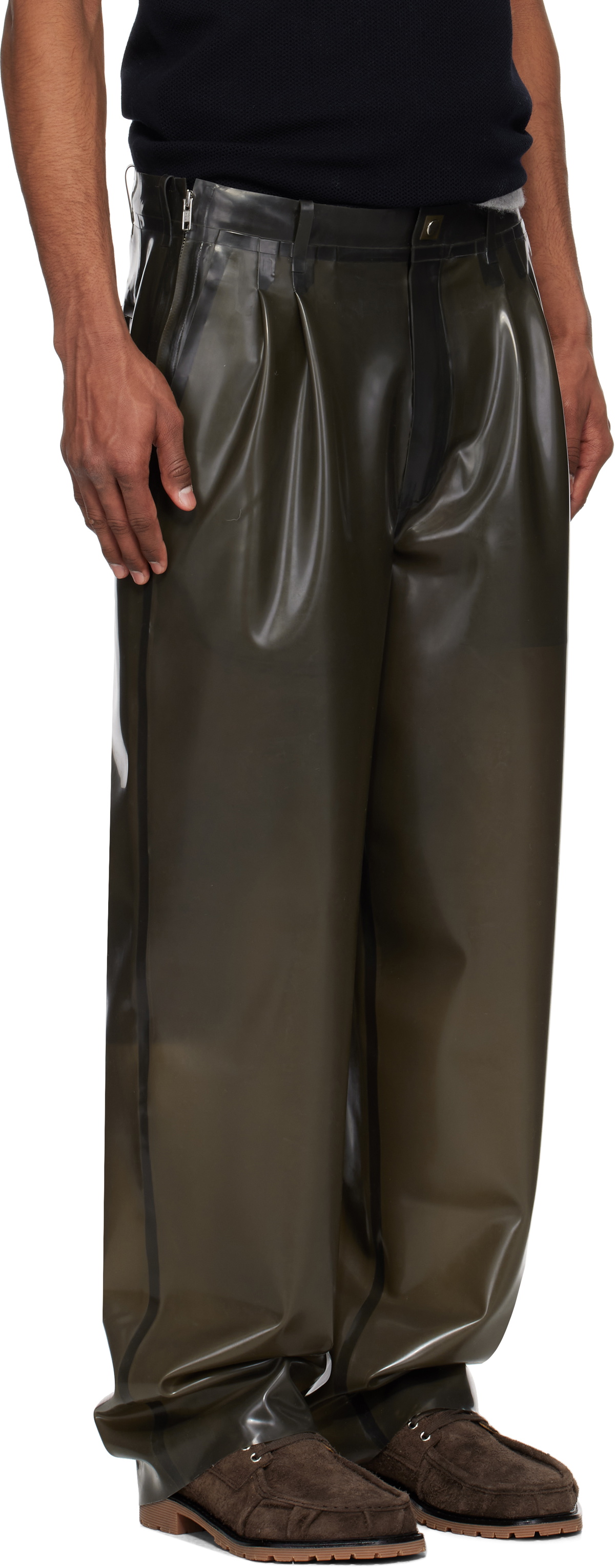 Magliano Gray Folsom Doppia Latex Trousers