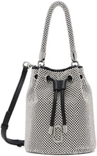 Marc Jacobs Silver & Black 'The Rhinestone Mini Bucket' Bag