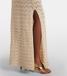 Bananhot Rey crochet cotton-blend maxi dress