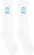 Casablanca White Square Socks