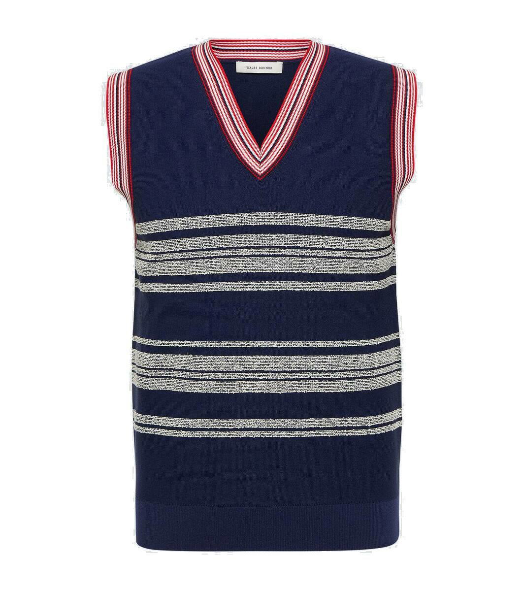 Photo: Wales Bonner Shade striped sweater vest