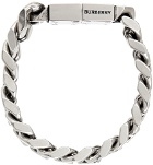 Burberry Silver Curb Chain Bracelet