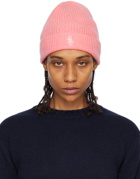 Sporty & Rich Pink Embroidered Beanie