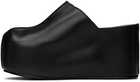 Coperni Black Branded Wedge Clogs