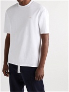 Ermenegildo Zegna - Logo-Embroidered Cotton-Jersey T-Shirt - White