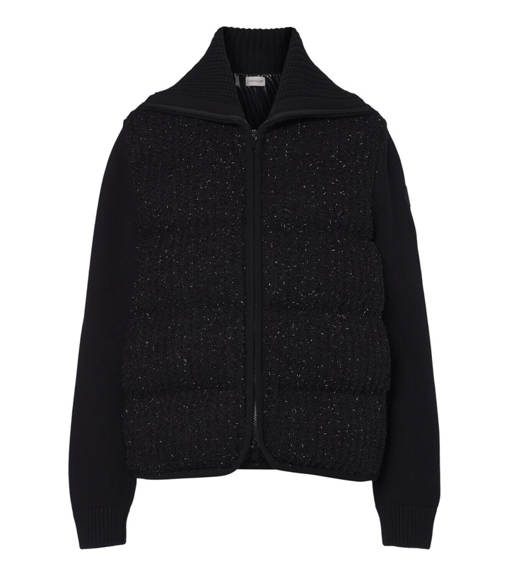 Photo: Moncler Down-paneled wool and cashmere cardigan