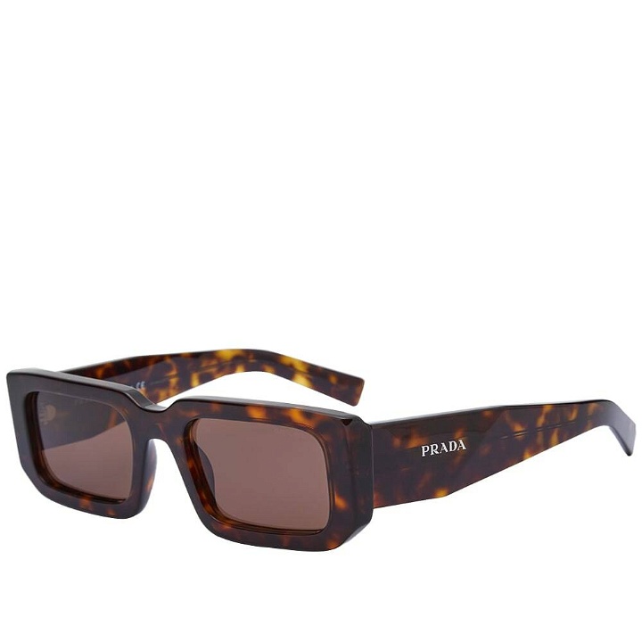 Photo: Prada Eyewear Prada PR 06YS Symbole Sunglasses in Tortoise/Brown