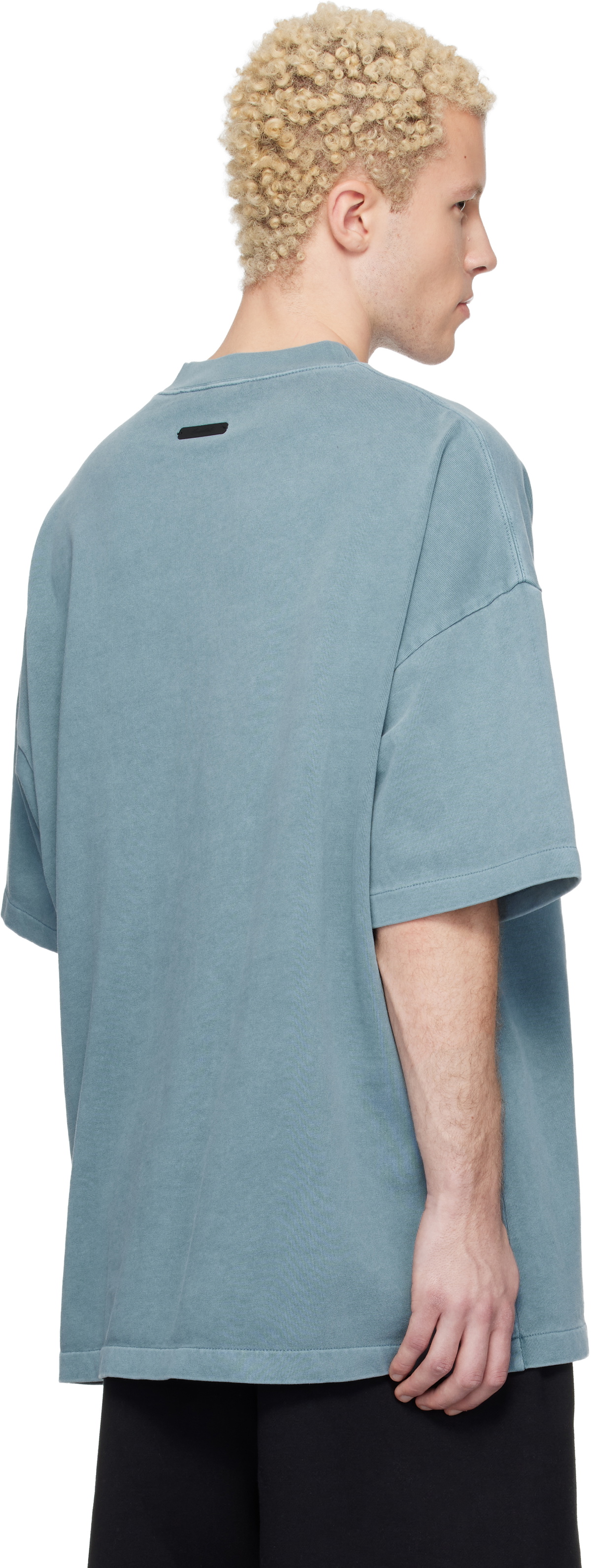 Fear of God ESSENTIALS Blue Campus 90s Short Sleeve T-shirt