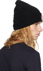 Moncler Grenoble Black Pure Wool Beanie