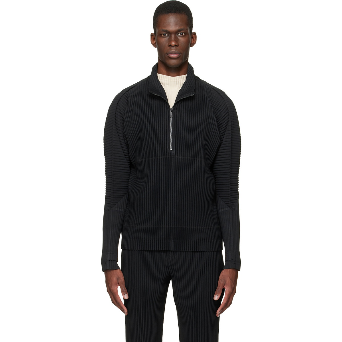 HOMME PLISSÉ ISSEY MIYAKE Black Monthly Colors March Sweater Homme