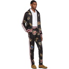 Dolce and Gabbana Multicolor Crown Zip-Up Track Jacket