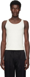 Peter Do Off-White Han Open Back Tank Top
