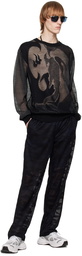 Feng Chen Wang Black Camouflage Trousers