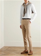 Canali - Grandad-Collar Linen-Gauze Shirt - White