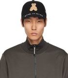 Palm Angels Black 'Bear In Mind' Cap