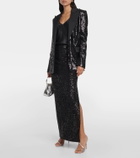 Costarellos Sequined satin blazer