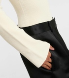 Galvan Gaia ribbed-knit bodysuit