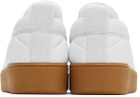 Bottega Veneta White 'The Quilt' Sneakers
